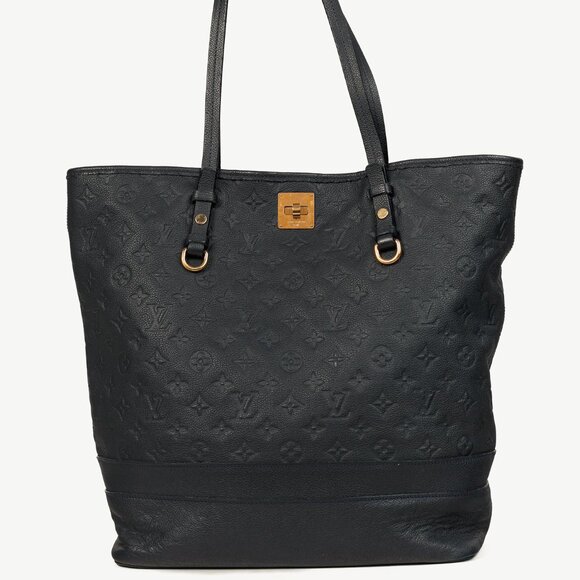 Louis Vuitton Citadine PM Bleu Infini Empreinte Monogram Leather Tote - Picture 1 of 14